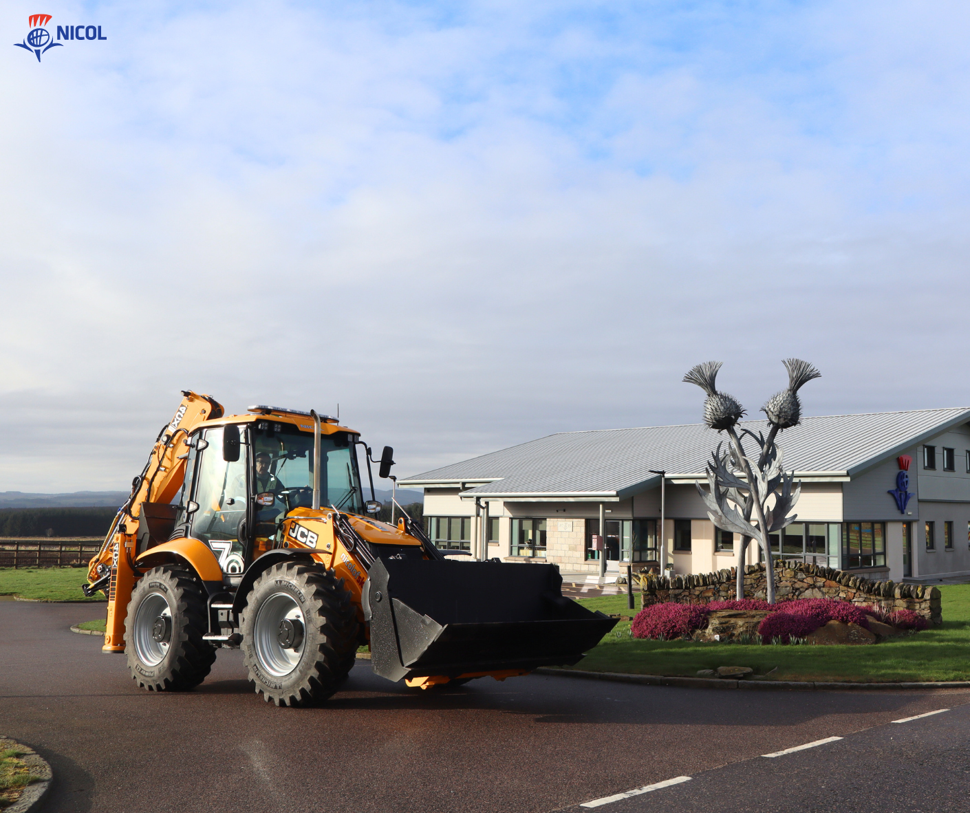 Nicol of Skene Welcome the New 70th Anniversary JCB 4CX Platinum